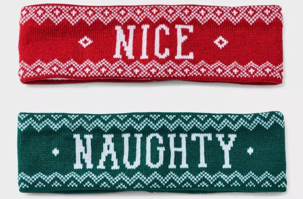 Naughty & Nice winter accessory set from target