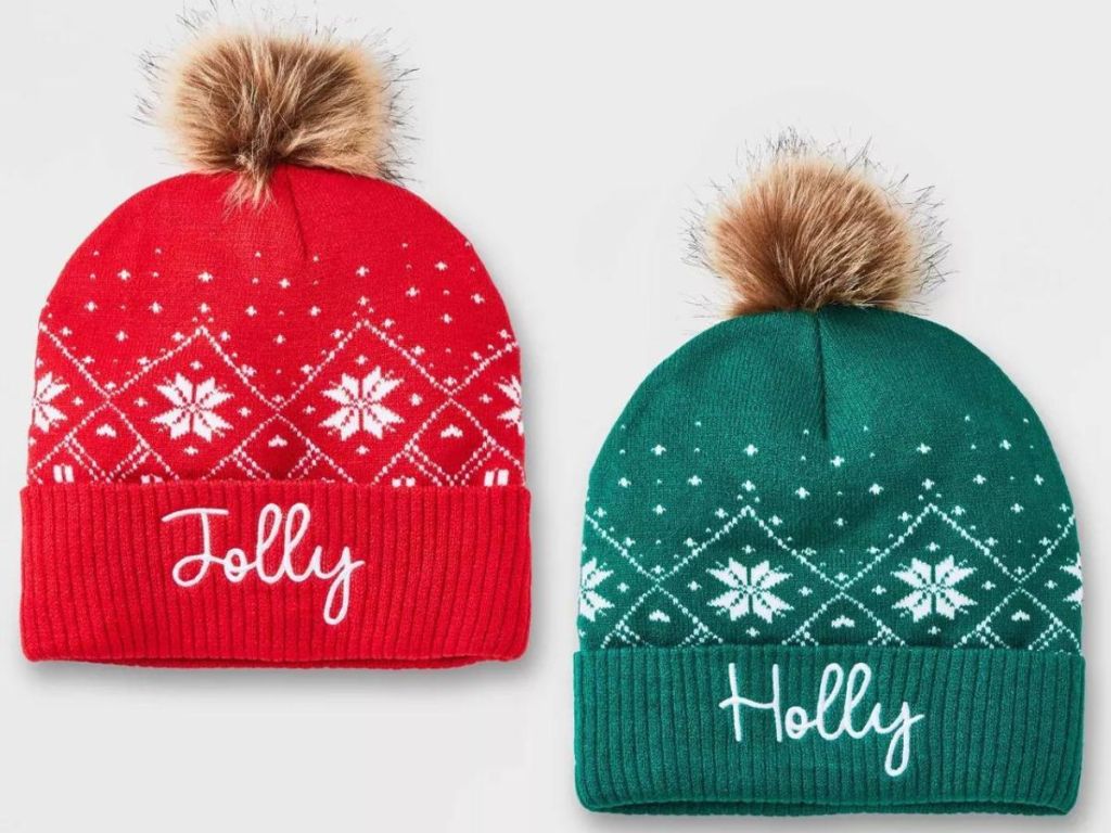Target Holly & Jolly winter hat set