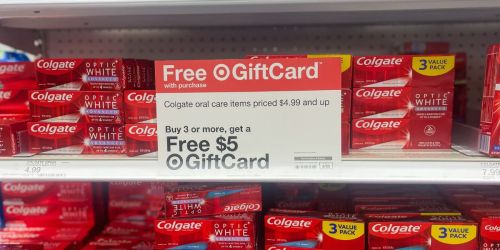 4 Colgate Toothpaste Tubes Just $3.80 After Target Gift Card (Only 95¢ Each!)