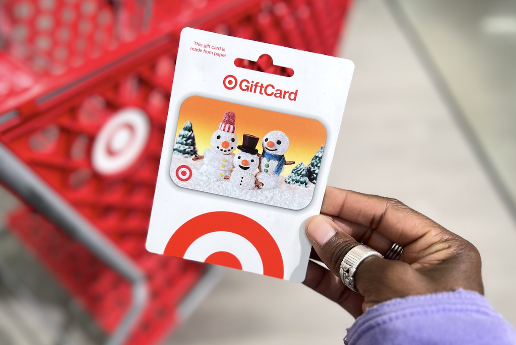 Snowman Target gift card 