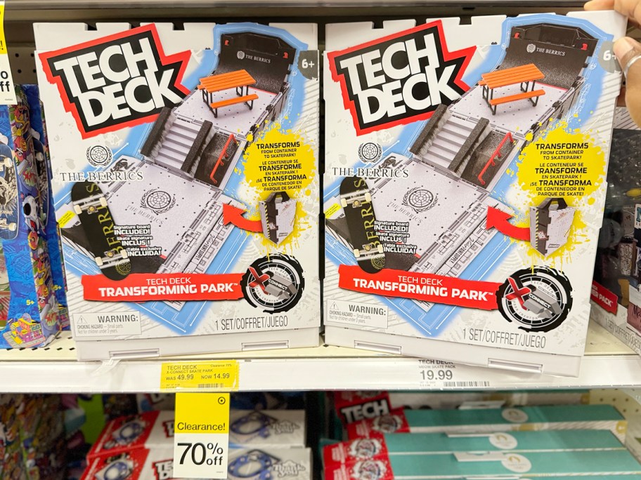 two tech dech toys on shelf