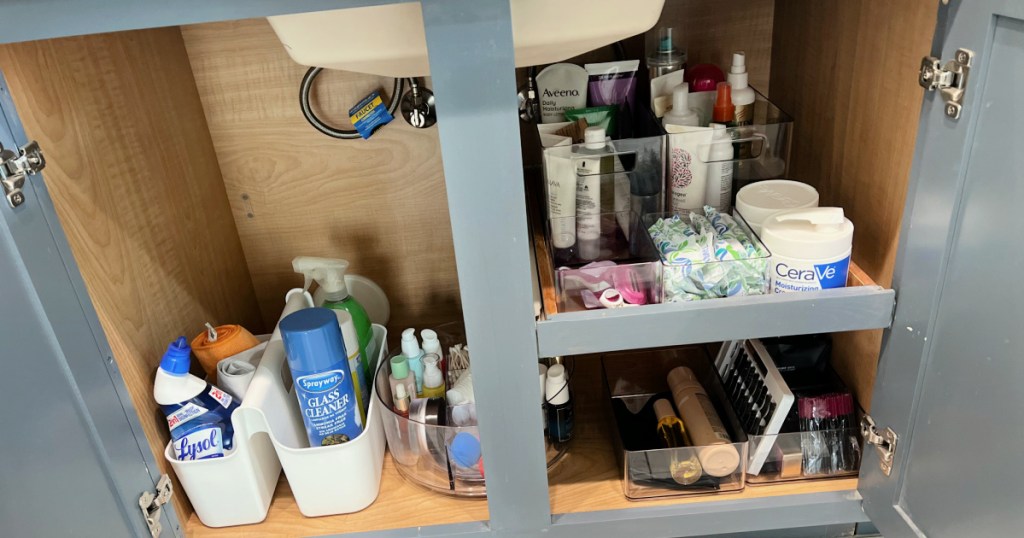 under the sink organizing using target brightroom