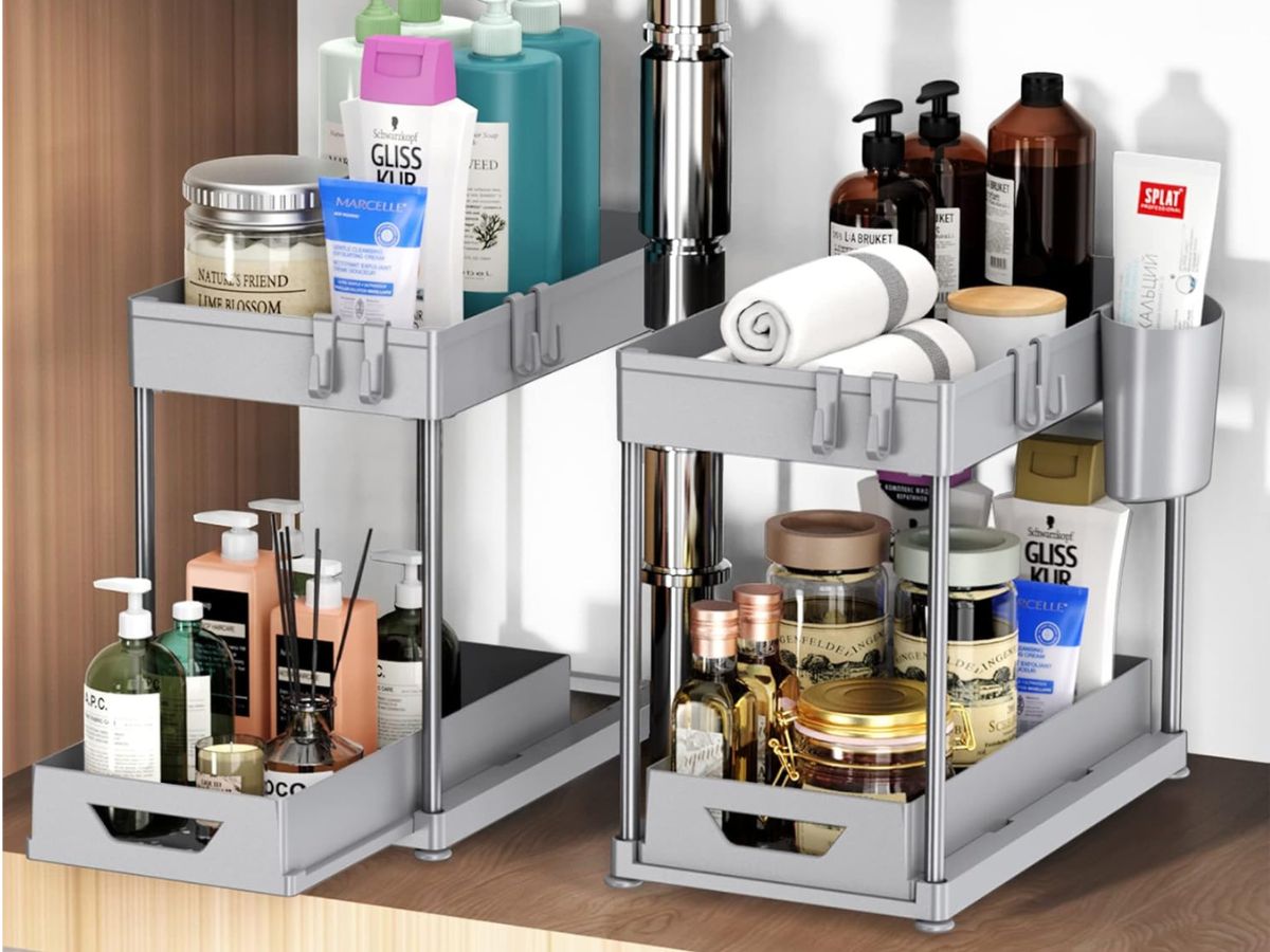 Under the Sink Cabinet Organizer 2-Pack ONLY $14 Shipped for Amazon ...