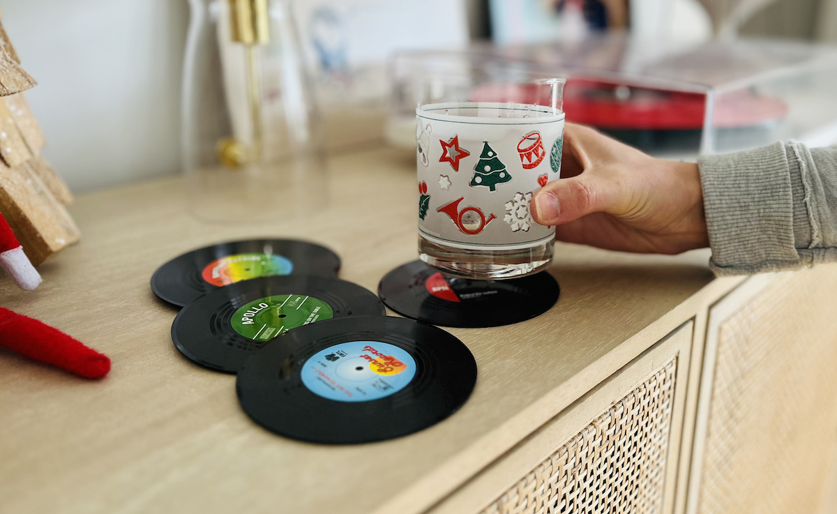 Vinyl Record Coaster Set ONLY $5.99 on Amazon (These Always Sell Out!)