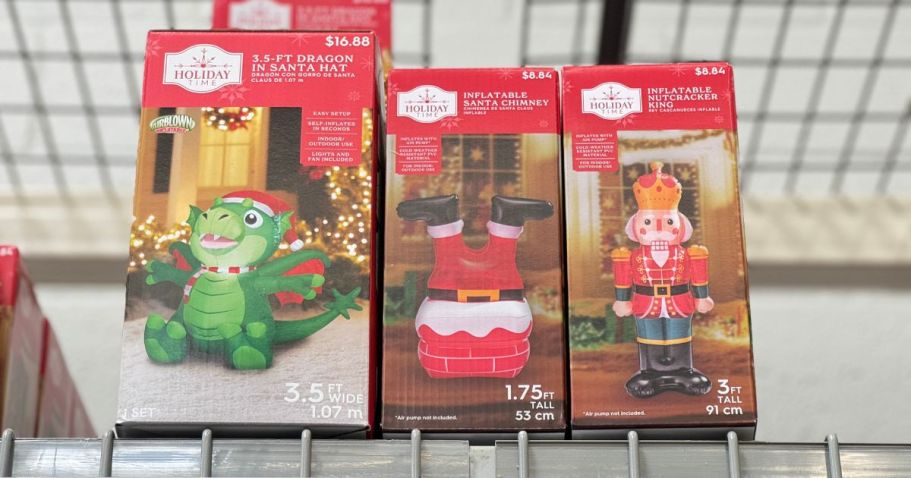 NEW Walmart Christmas Inflatables from $8.84 | Nutcracker, Ornaments, Gnomes, & More!