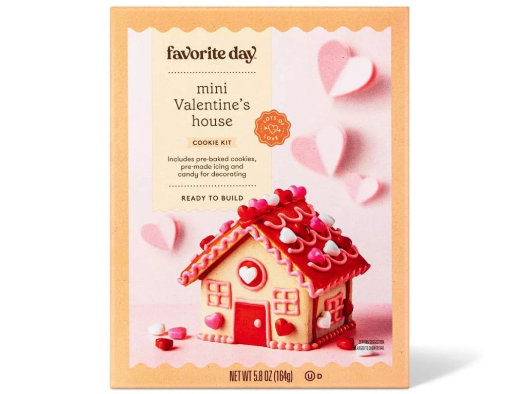 box of Favorite Day Mini Valentine's House Cookie Kit