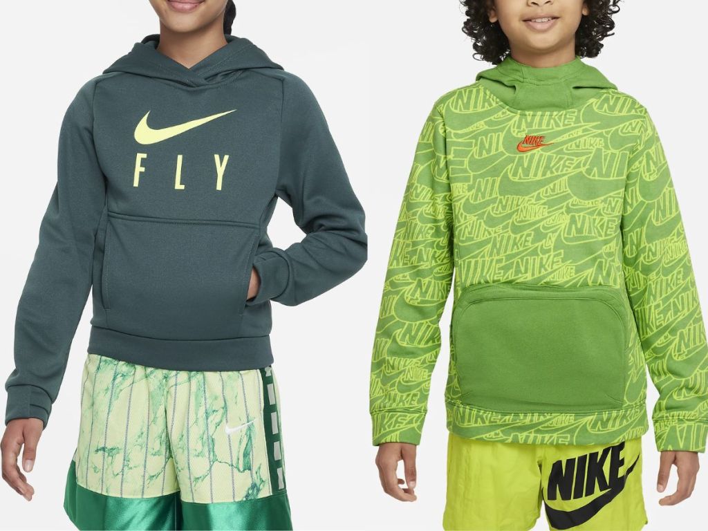 kids wearing Nike hoodies