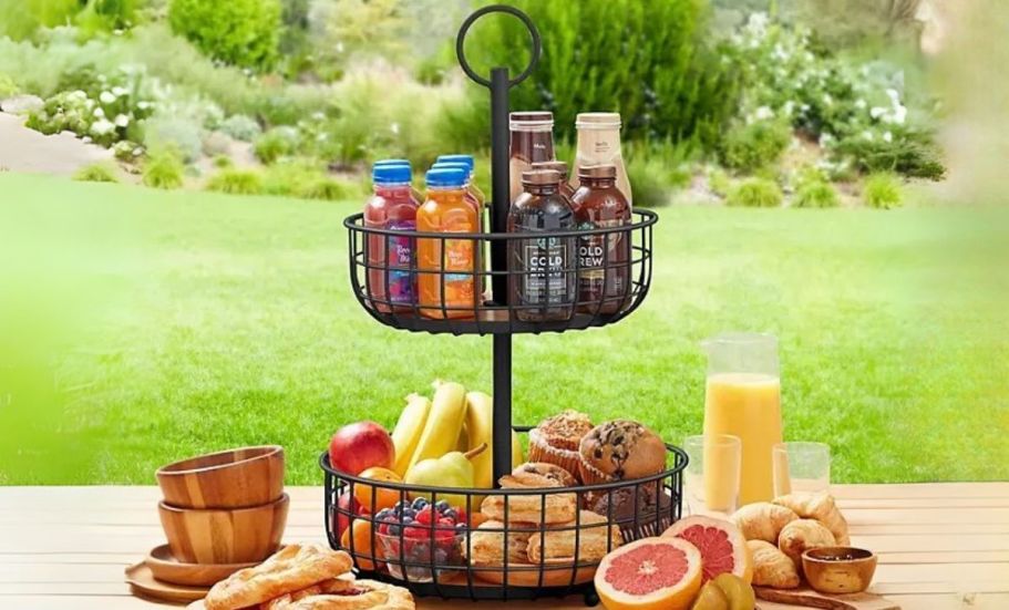 Sam's Club 2-Tier Storage Basket Only $19.98 (Great for Snacks, Beauty ...