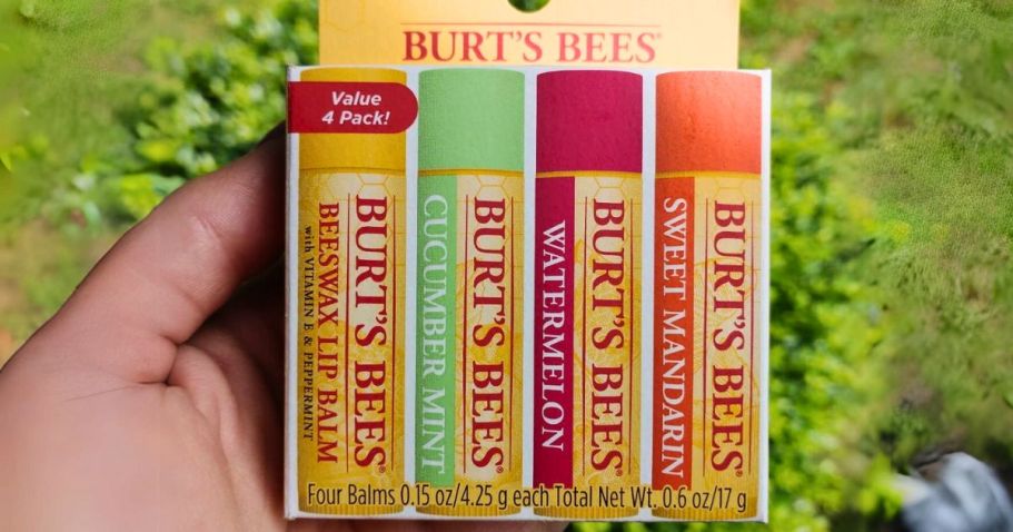 Burt’s Bees Lip Balm 4-Pack Only $5.70 Shipped on Amazon (Regularly $12)