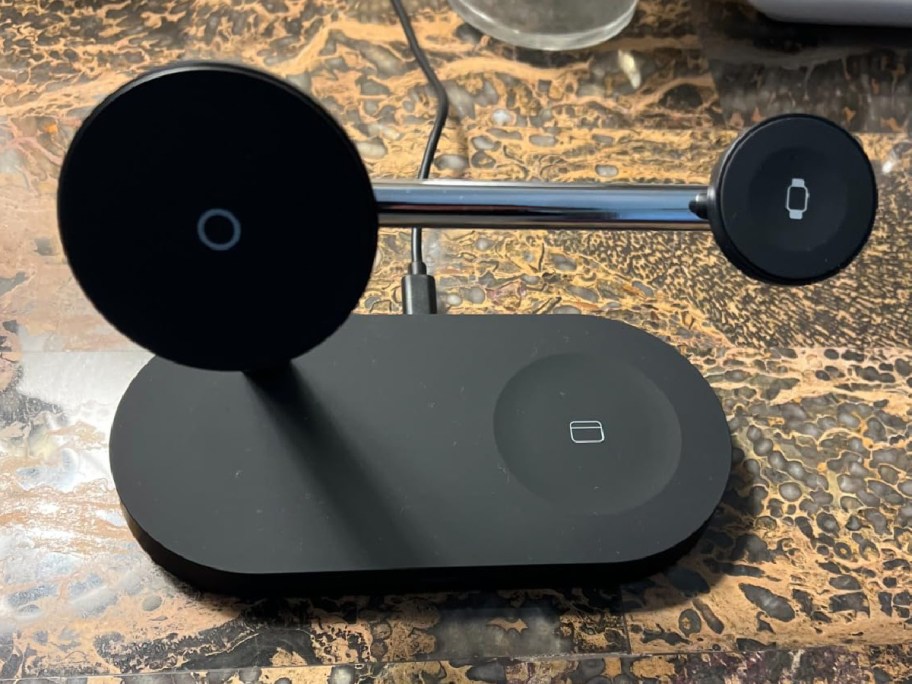 3-in-1 Wireless Charging Station displayed on a table