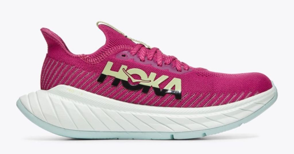 hot pink women's Hoka shoe