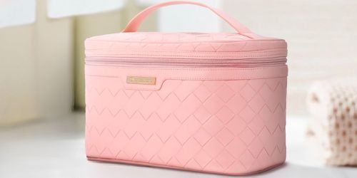 Large Cosmetic Bag Only $12.49 on Amazon (Reg. $25) | Choose from FOUR Colors