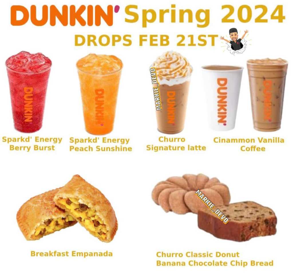 Dunkin Spring Menu Items