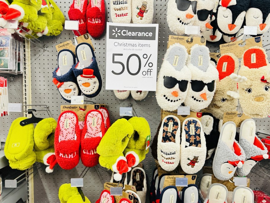 50% off Christmas Items - Slippers