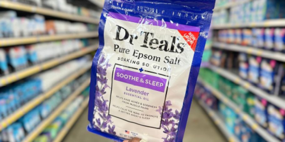 Dr Teal’s Pure Epsom Salt Soaking Solution 3 Pound Bag Only $4 Shipped on Amazon