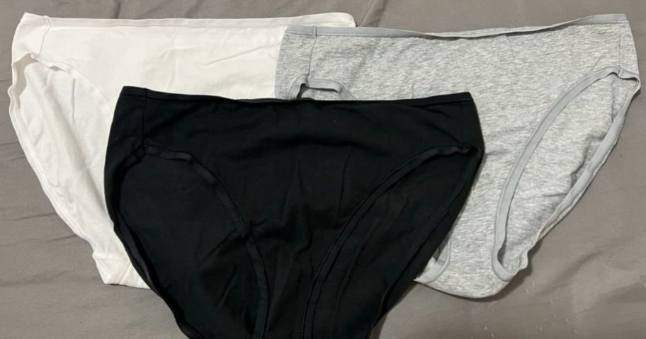 3 pair of Amazon Essentials ladies underwear