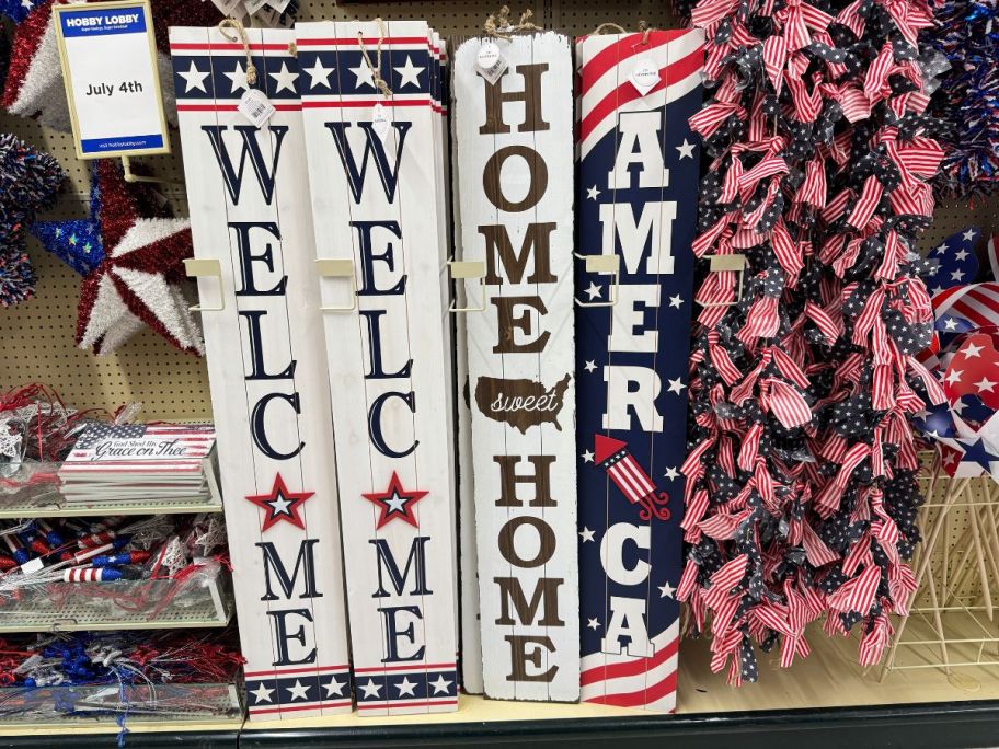 American welcome Porch Signs