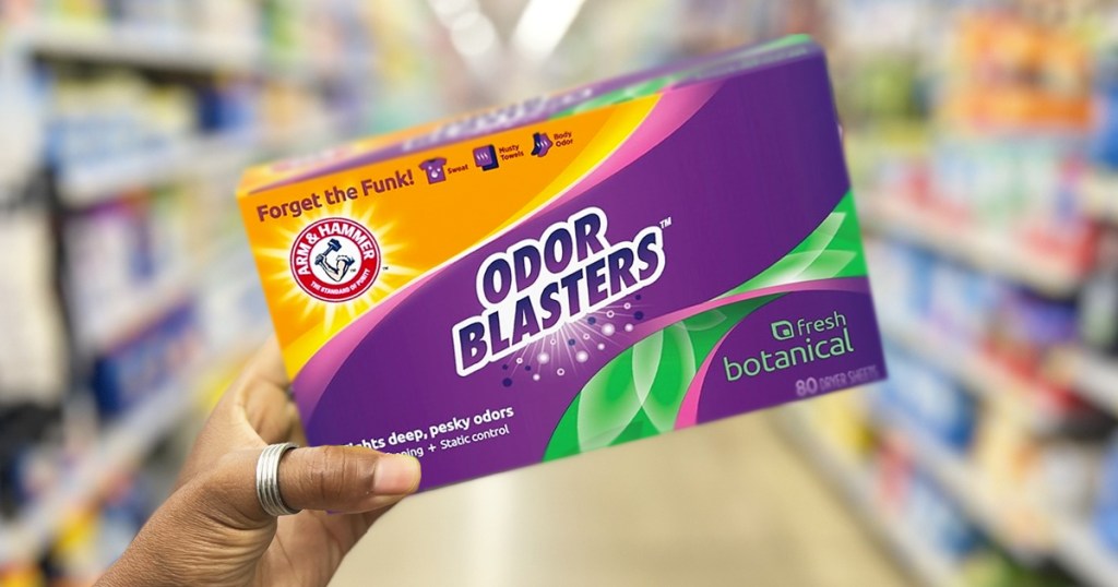 Arm & Hammer Odor Blaster Dryer Sheets 80-Count Box Only .73 Shipped on Amazon