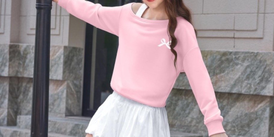 Cute Girls Sweatshirts from $9 on Amazon (Reg. $20)