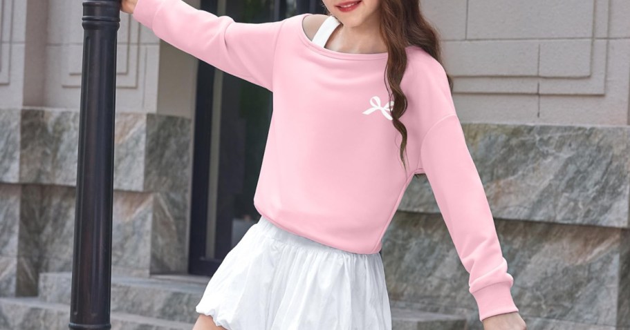 Cute Girls Sweatshirts from $9 on Amazon (Reg. $20)