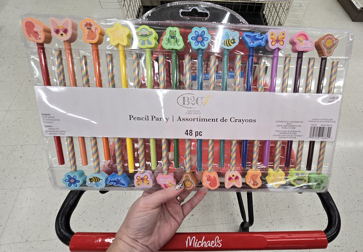 Pencil Party 48-Pack Just $2.99 on Michaels.com (Use Your $5 Rewards & Get TWO for 98¢!)