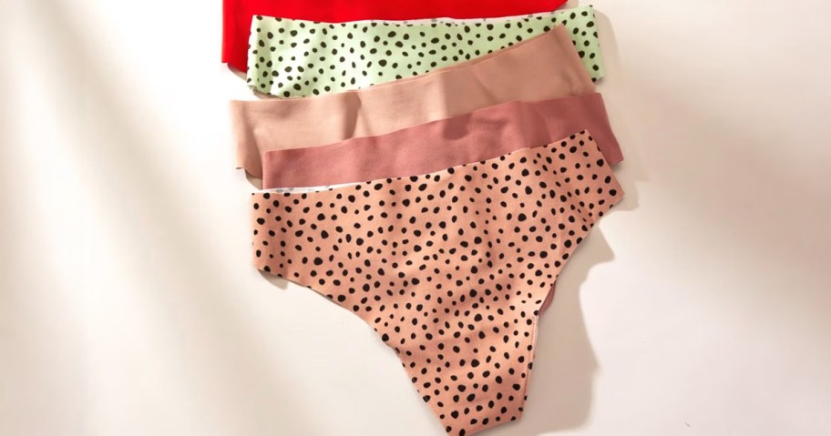 stack of five pairs of Bare Necessities Undies