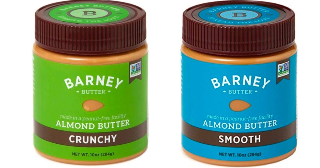 Barney Butter Crunchy or Smooth Almond Butter 10oz Jar