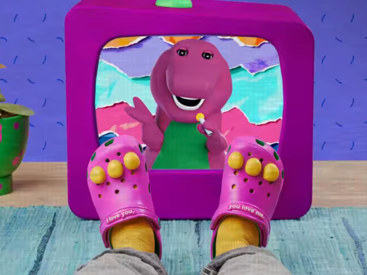 NEW Crocs Limited-Edition Barney Collection Available Now | Hip2Save