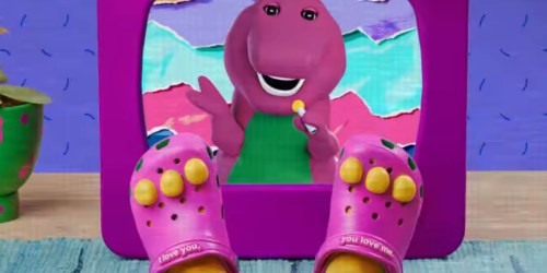 NEW Crocs Limited-Edition Barney Collection Available Now