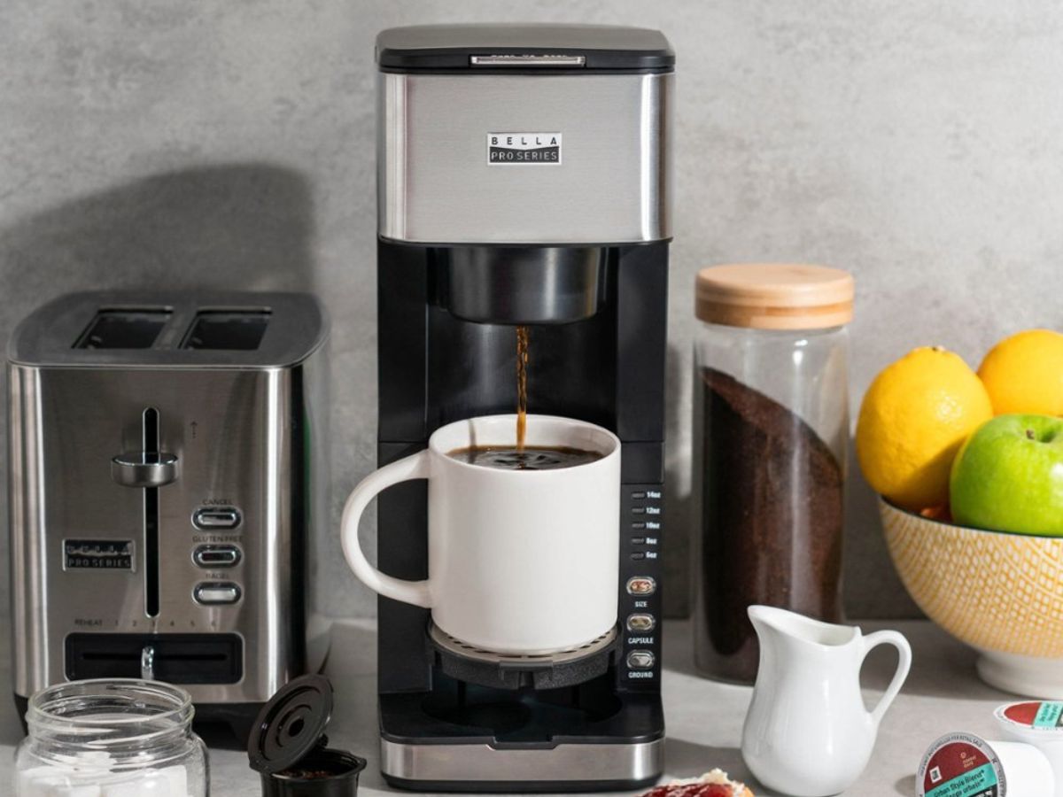 Today only: Bella Pro Series 14-cup touch-screen coffee maker for $20 -  Clark Deals