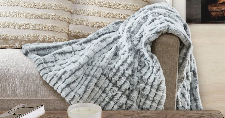 Better Homes and Gardens Faux Fur Throw Blanket