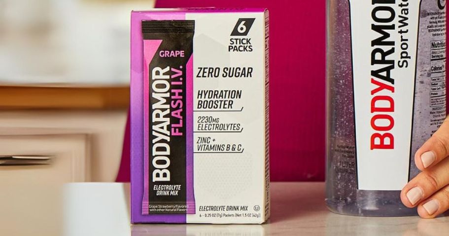 BodyArmor Flash IV Electrolyte Drink Mix 15-Pack Just $6.77 Shipped on Amazon (Reg. $21)