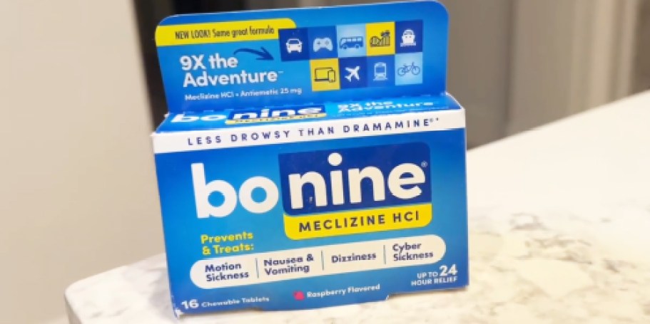 Bonine Motion Sickness Relief Tablets 16-Count Only $5 Shipped on Amazon