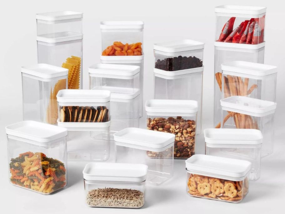 Brightroom 21 piece Clear Food Storage Canisters
