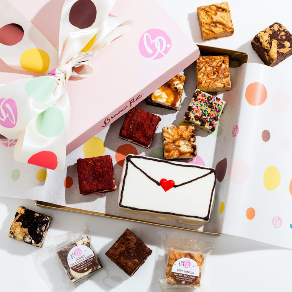 Brownie Points Love Letter Box, one of the best food gift baskets of 2024