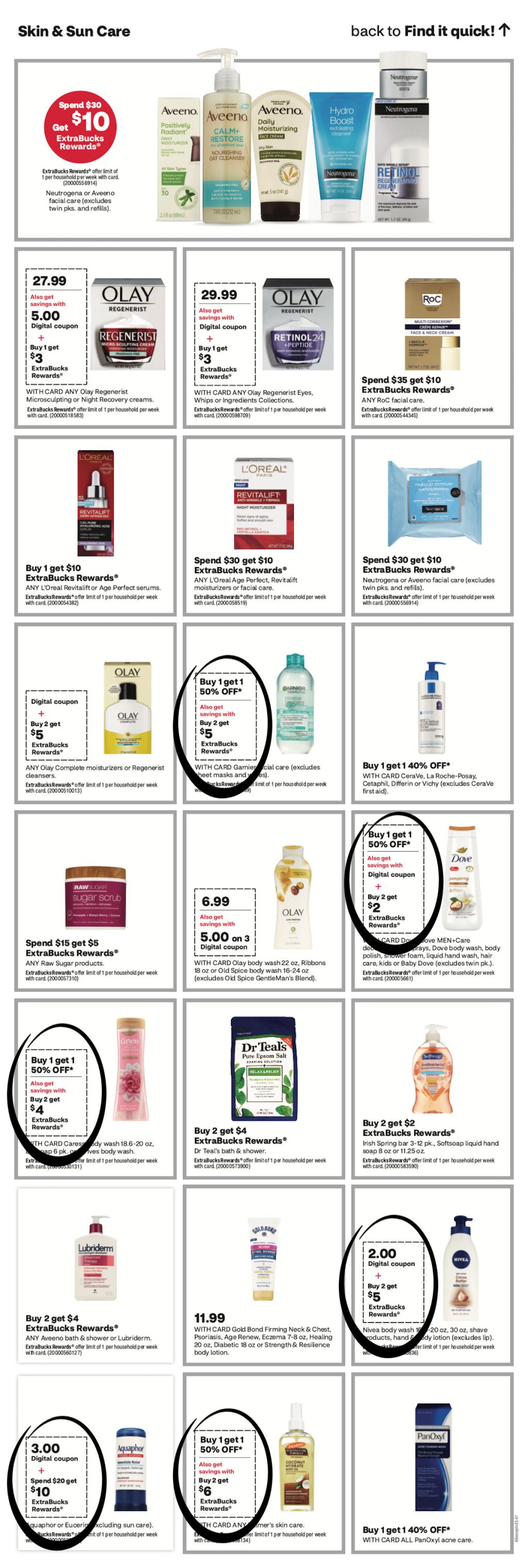 page of CVS ad