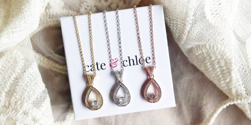 Cate & Chloe 18K Gold Plated Teardrop Necklace Only $17.80 Shipped (Includes Gift Box!)