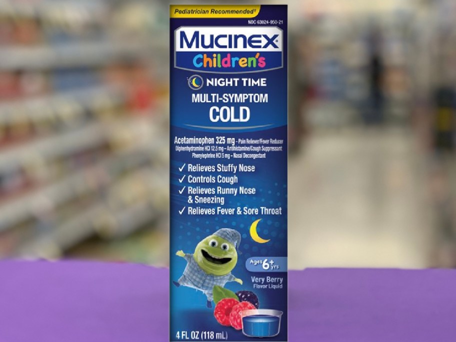 A box of Children's Mucinex Night Time