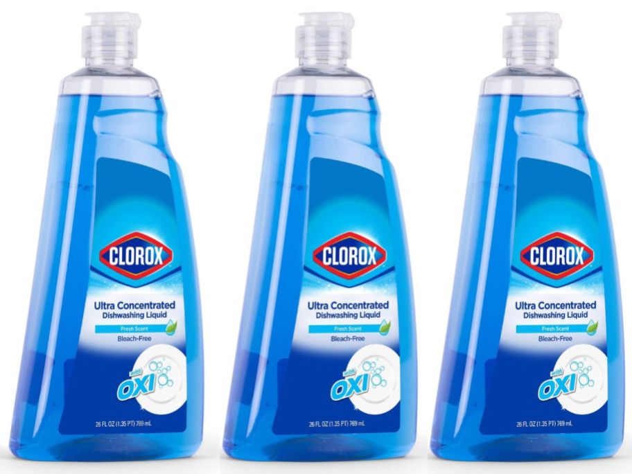 3 Clorox Ultra Concentrated Dishwashing Soap in Fresh Scent