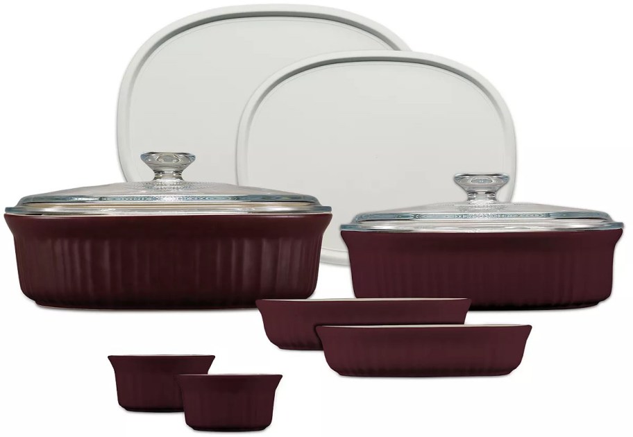 Corningware French Cabernet 10-Piece Bakeware Set 2