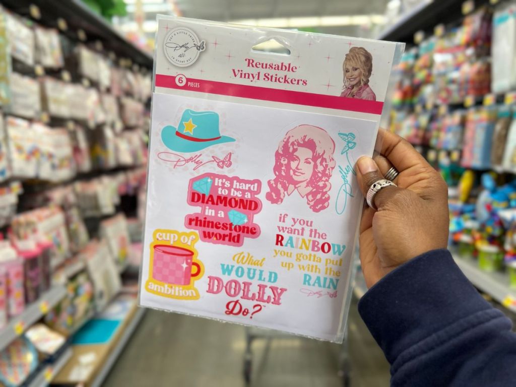 Dolly Parton Birthday Party Reusable Vinyl Stickers