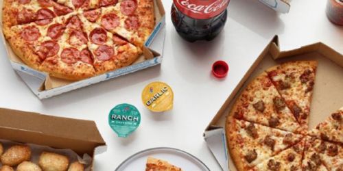 Domino’s Combo Deal Just $19.99 – 2 Pizzas, Parmesan Bites, Cinnamon Twists AND 2-Liter Soda ($40 Value)
