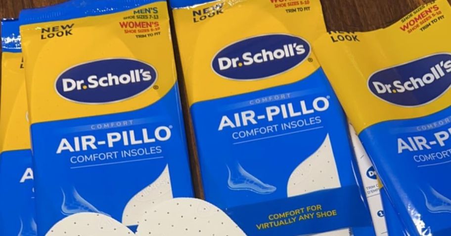 3 packs of Dr. Scholl's Air-Pillo Insole Inserts