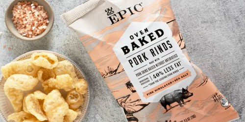 Epic Pork Rinds 4-Pack ONLY $5.85 Shipped on Amazon (Regularly $18)| Keto-Friendly