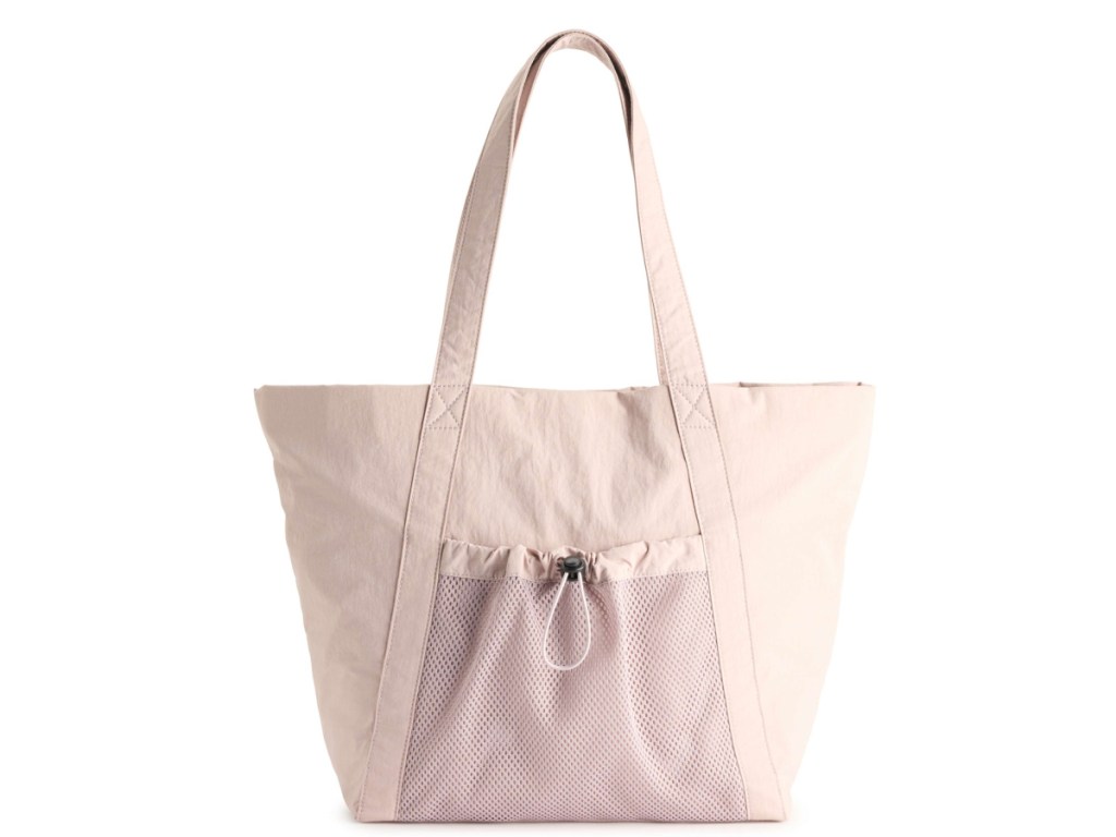 FLX Mesh Pocket Tote Bag in pink
