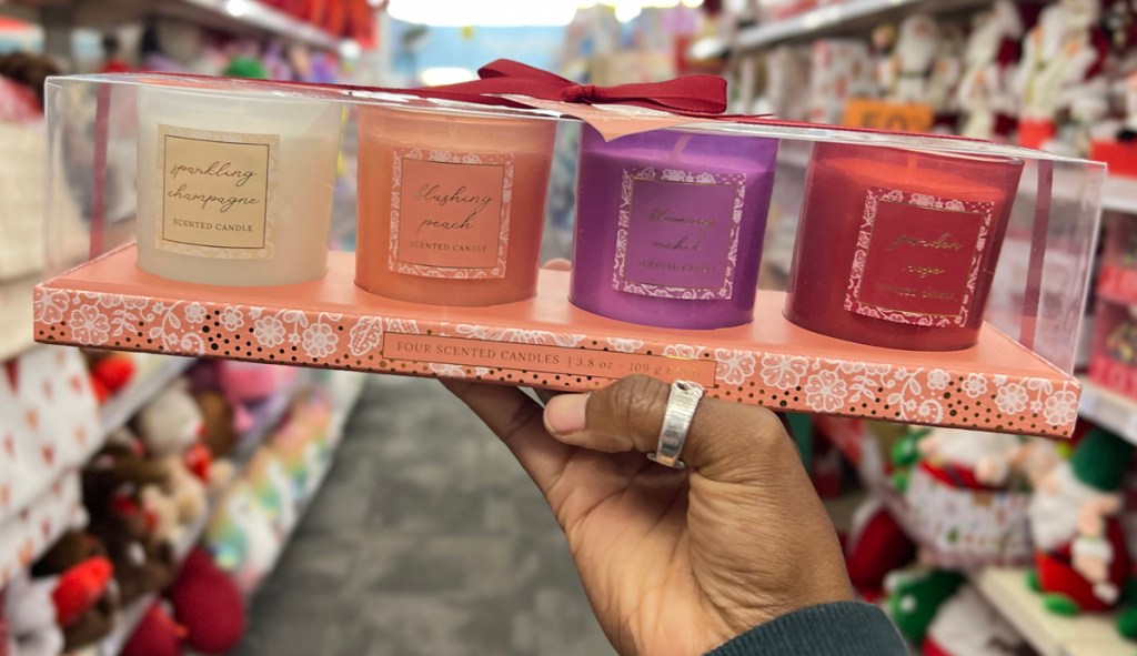 Four Scented Valentines Candles at CVS