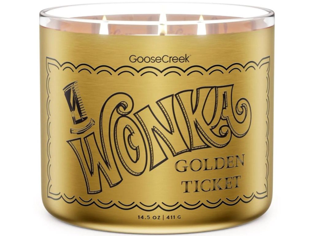 A Goose Creek Willy Wonka 3-Wick Candle