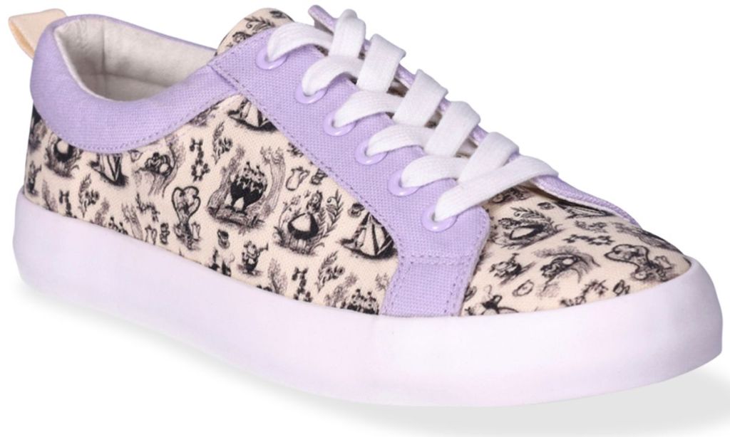 pink and purple lace up sneaker