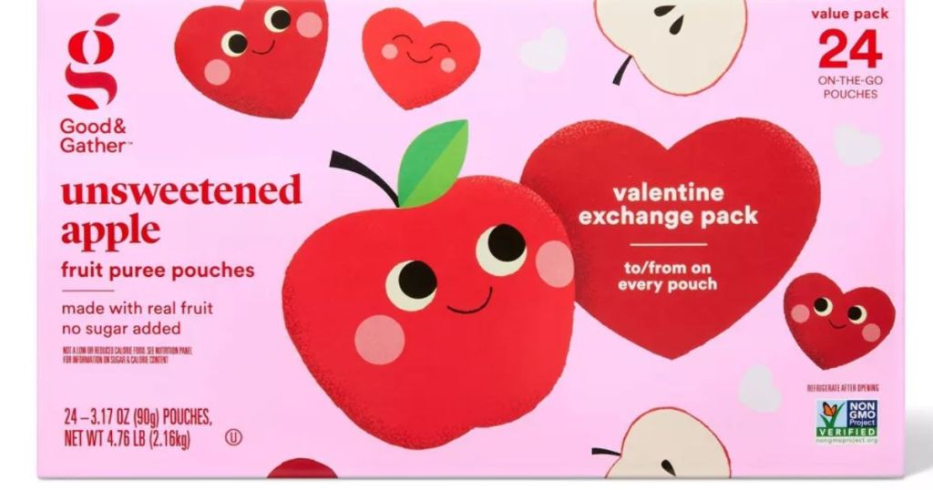 Good & Gather Valentine's Fruit Squeezers box