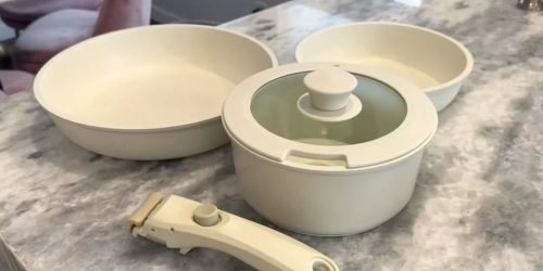 Up to 75% Off Carote Cookware on Walmart.com | 5-Piece Set w/ Removable Handle Only $34.99!